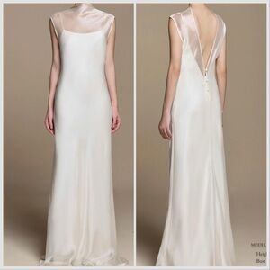 Huong Boutique Valentina Dress Size Large Wedding Engagement Silk Organza NWT